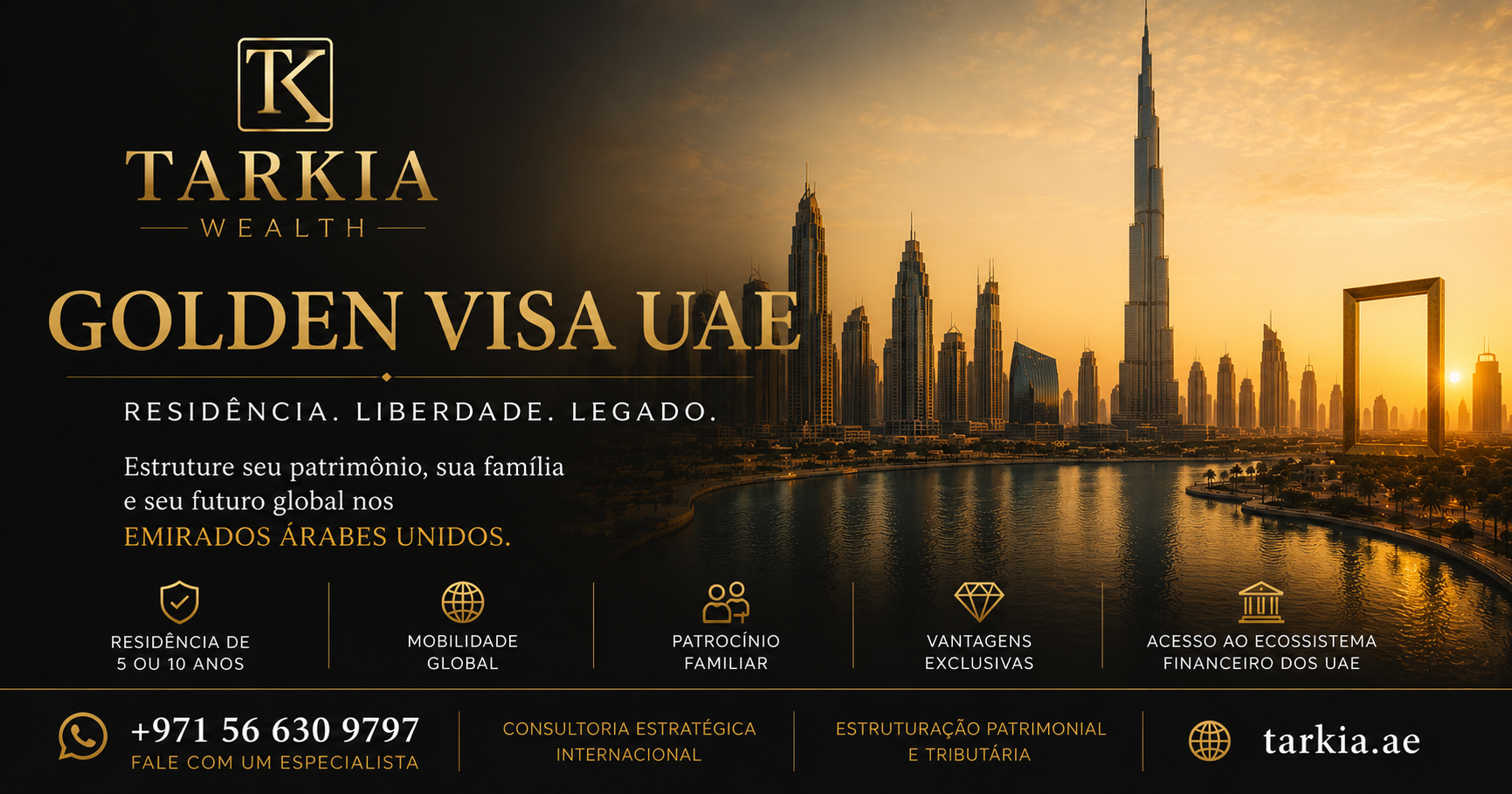 Golden Visa e Vistos nos Emirados Árabes Unidos — Tarkia Dubai