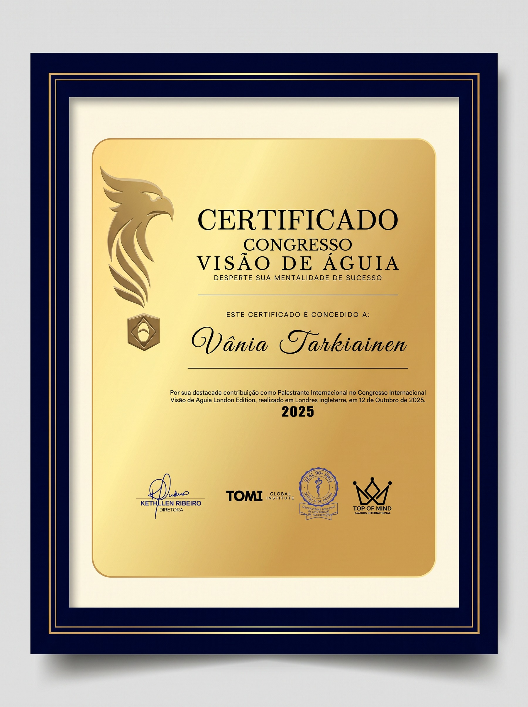 Visão de Águia Congresso Reino Unido - Vania Tarkiainen