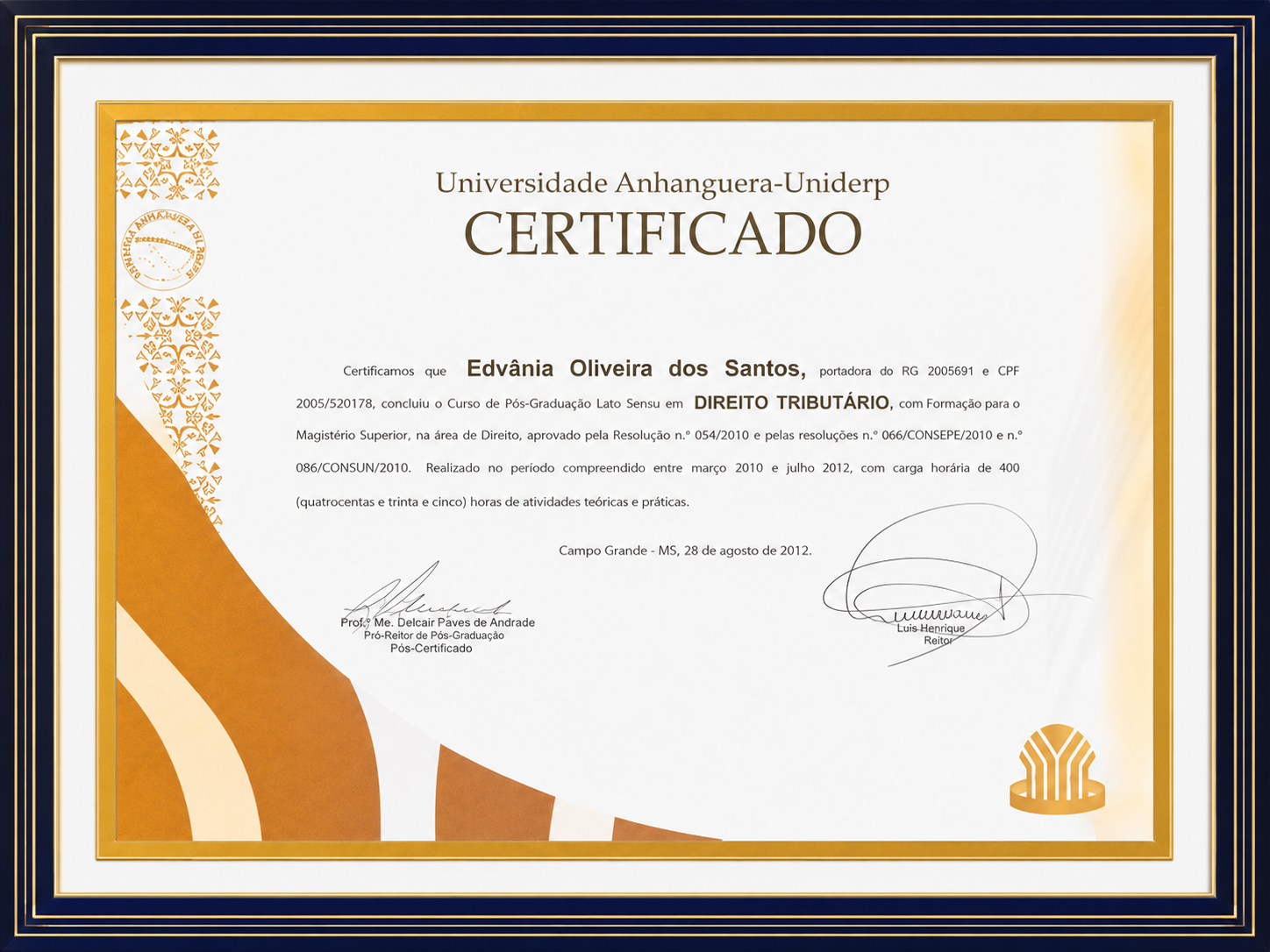 Especialização em Direito Tributário