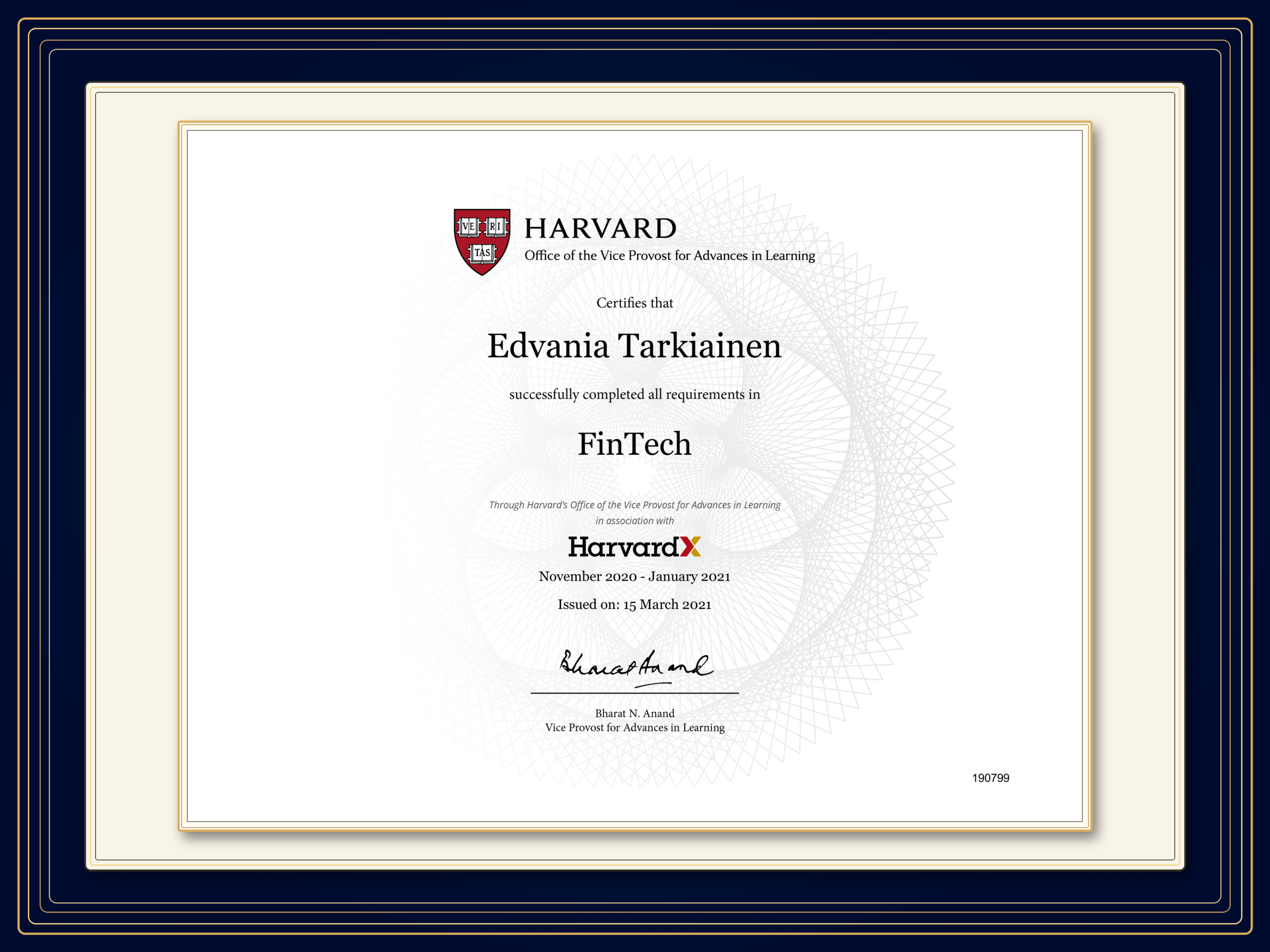 Harvard FinTech