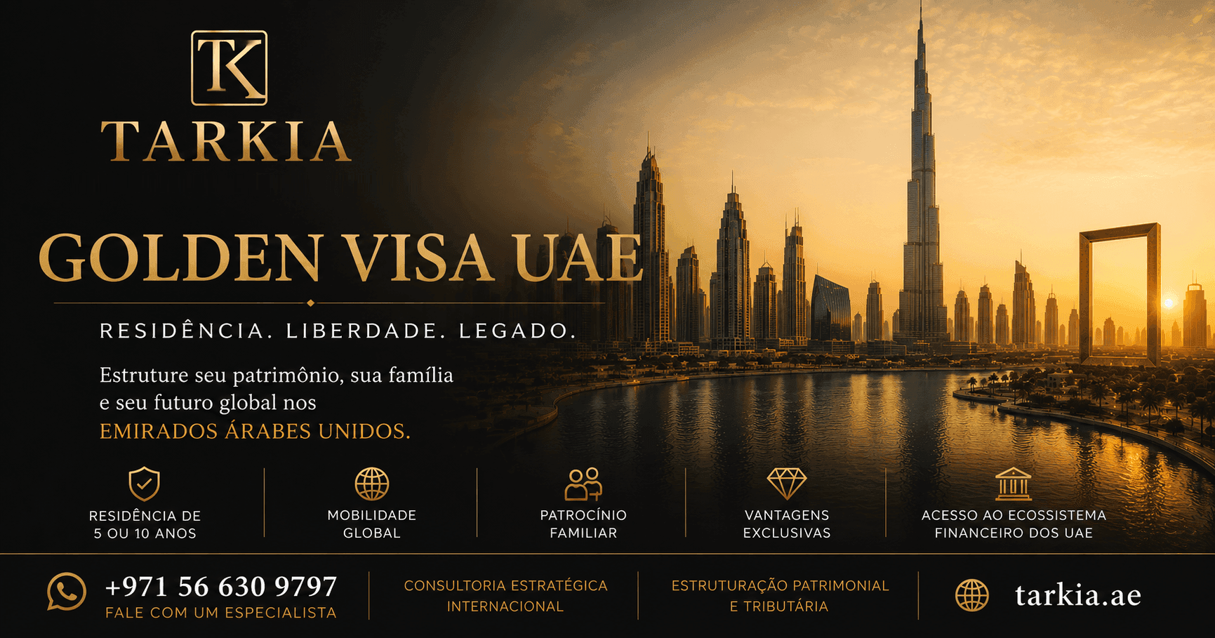 Golden Visa e Vistos nos Emirados Árabes Unidos — Tarkia Dubai